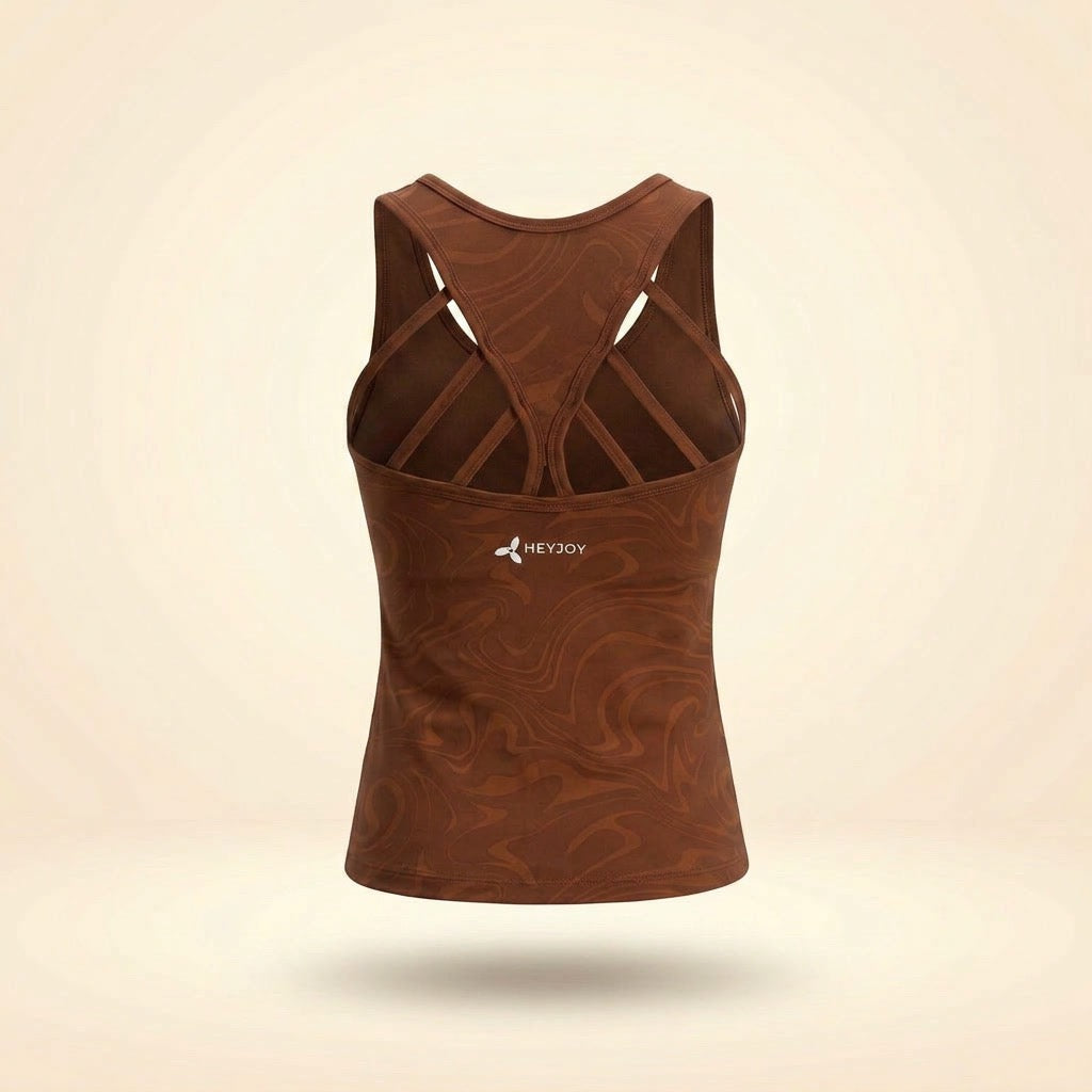 Brown - Textured - Training Top